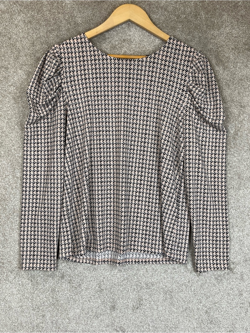 Adrianna Papell Blouse Womens Medium Long Sleeve Back Button Stretch- 4791